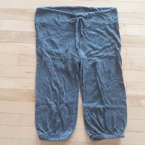 Gray capri sweatpants
